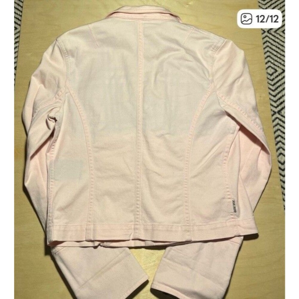 Women’s Pink US10 Burberry Lightweight Pink Jacket Classic Preppy Y2K - Picture 6 of 10
